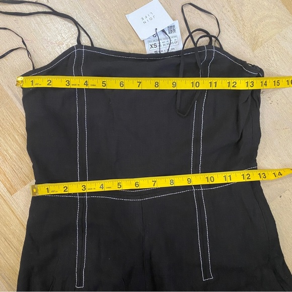 Zara topstitched shorts romper in black - Picture 7 of 8